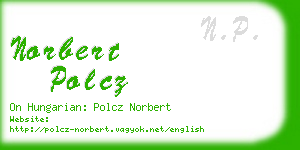 norbert polcz business card